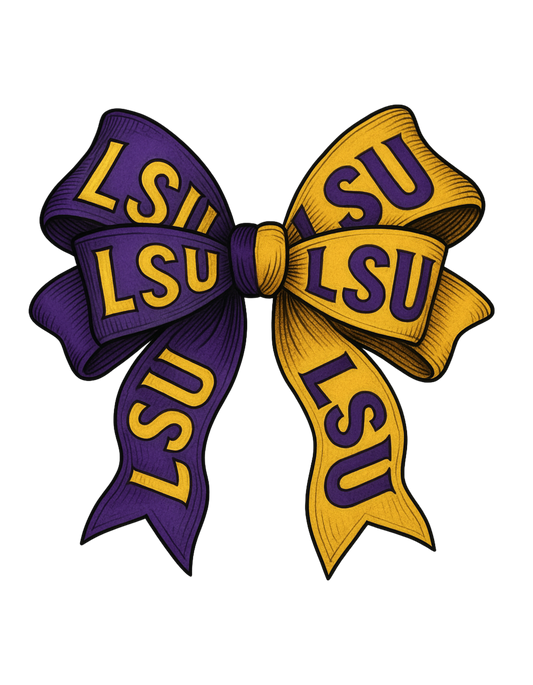 LSU Bow PNG